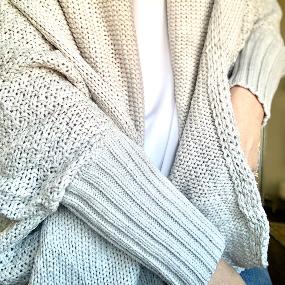 🍁 Mona Oversized Knit Cardigan Sweater - Picture 2 of 5
